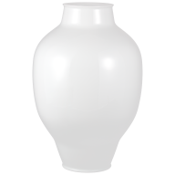 Vase, white, H 56 cm