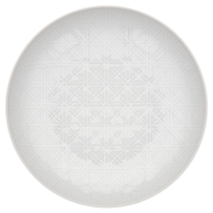 Salat- & Pastateller, Bänderrelief, Weiß, Ø 23 cm