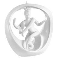 Shiva, white, H 17 cm