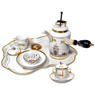 Schokoladendejeuner "Casanova inkognito", H 21,5 cm