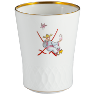 Champagnerbecher, Schwerterrelief, Schwerterjubiläum - Chinoiserien, H 10,5 cm