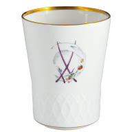 Champagnerbecher, Schwerterrelief, Schwerterjubiläum - Wellenspiel, H 10,5 cm