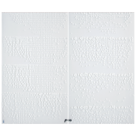 Wandbild Unikat "Doppelschnee", Unikat Otto Piene, 75 x 88 cm