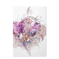 Wandbild Unikat "How could we water the Flowers", 75 x 52 cm