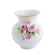 Wellenspielvase mit plastischem Belag "Rosen", H 13,5 cm