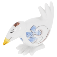 Vogel Spaßvogel, Kartenspieler, H 6,5 cm