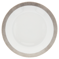 Soup Plate, Shape "MEISSEN® Cosmopolitan", Meshband, platinum, Ø 20,5 cm