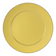 Charger Plate, Shape "No 41", "Urban Colors", yellow, gold, Ø 33 cm