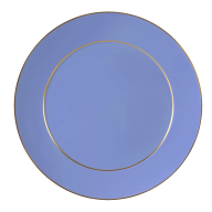 Charger Plate, Shape "No 41", "Urban Colors", dark blue, gold, Ø 33 cm
