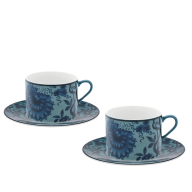 Cappuccinotassen-Set, 4-tlg., "The Original", petrol