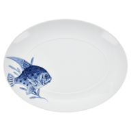 Platte, oval, Form "MEISSEN® Cosmopolitan", "Blue Treasures", Fisch, L 32 cm