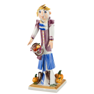 Gardener girl with pumpkin and fruit, H 19,5 cm