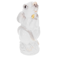 Chinesisches Jahrestier Ratte, Bunt staffiert, leicht, H 12 cm