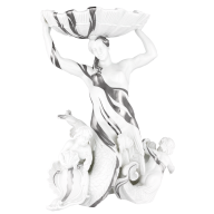 Nereide mit Schale, Platinmalerei, H 34 cm