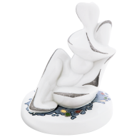 Figur "AmorPH", Bunt und platin staffiert, Limitierung, H 11,5 cm