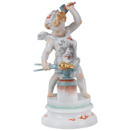 Amor als Schmied, Drache, H 21 cm