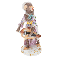 Monkey Orchestra Hurdy-Gurdy Player, H 13,5 cm