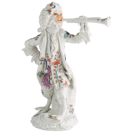 Affenkapelle Trompeter, Alter reicher gelber Löwe, H 14 cm