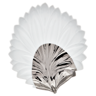 Ananasblatt, Glanzplatinstaffage entsprechend Dekor und Artikel, L 24 cm