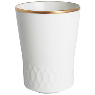 Champagnerbecher, Schwerterrelief, Glanzgold, leicht, H 10,5 cm