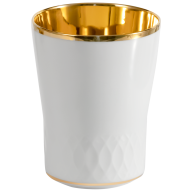 Champagnerbecher, Schwerterrelief, Glanzgold, reich, H 10,5 cm