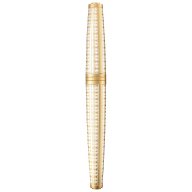 MEISSEN® Porzellan Mascara Rollerball, Geometric gold, H 18,5 cm