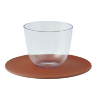 Espressotasse, LOBMEYR, "Alpha light blue", Böttgersteinzeug, V 0,1 l