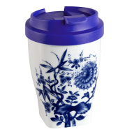 Coffee to go Becher mit Kunststoffdeckel, klein, Form "Nova", "The Original", weiß V 0,35 l