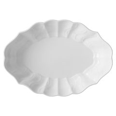 Serving dish, medium, Shape "New Cutout", white, L 26 cm