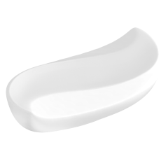 Besteckauflage, Form "Wellenspiel Pur", Weiß, L 7 cm