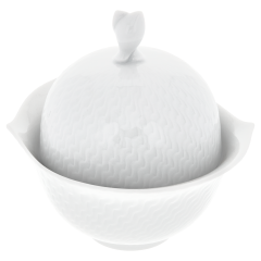Zuckerdose, Form "Wellenspiel Relief", Weiß, V 0,2 l