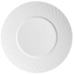 Bread- and Butter Plate, Shape "No 41 Waves Relief", white, Ø 17 cm