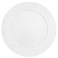 Dinner Plate, Shape "No 41 Waves Relief", white, Ø 29 cm