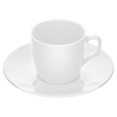 Espresso cup & saucer, Shape "MEISSEN® Cosmopolitan", white, V 0,05 l