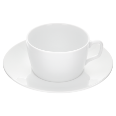 Coffee cup & saucer, Shape "MEISSEN® Cosmopolitan", white, V 0,25 l