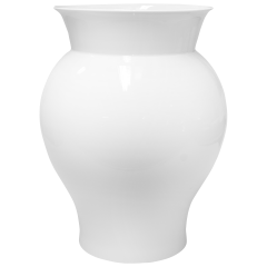 Vase, Weiß, H 45 cm