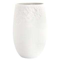 Vase, hand axe series, large, white, H 30 cm