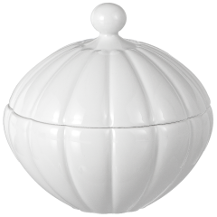 Box, "Landscape", white, Ø 11,5 cm