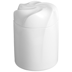 Dose, "Twist", Weiß, Ø 10 cm