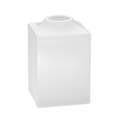 Candlestick, medium, Shape "MEISSEN® Cosmopolitan", white, H 8,5 cm