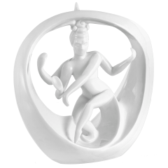 Shiva, Weiß, H 17 cm