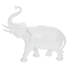 Elefant, Weiß, H 19 cm