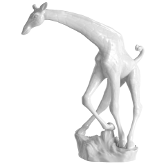 Giraffe, Weiß, H 20 cm