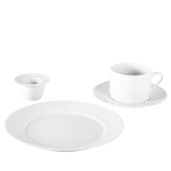 Breakfast set, 3-pcs, Royal Blossom, white, Shape "No 41"