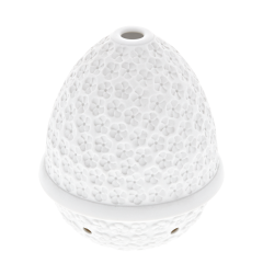 Windlicht, Royal Blossom, Form "No 41", Weiß, Biskuit, H 11 cm