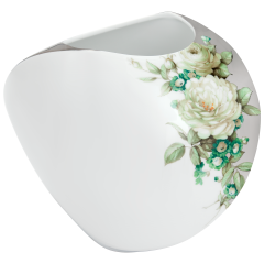 Stone vase "Roses in Play of Colours", H 17,5 cm