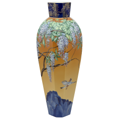 Vase "Blauregen bei Sonnenuntergang", Lim. 15, H 71 cm