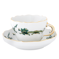 Cappuccinotasse, Form "Neuer Ausschnitt", Hofdrache, grün, V 0,25 l