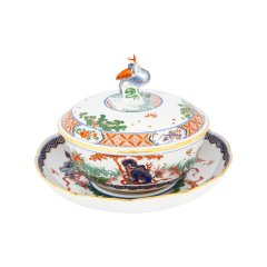 Dose "Fo-Hunde in chinesischer Landschaft"