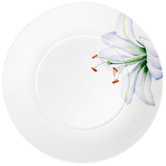 Starter- and Dessert Plate, Shape "MEISSEN® Cosmopolitan", "Giant Bloom", Lily, Ø 22,5 cm